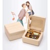 Mini Wooden Music Box 18 Note Wind Up Music Box