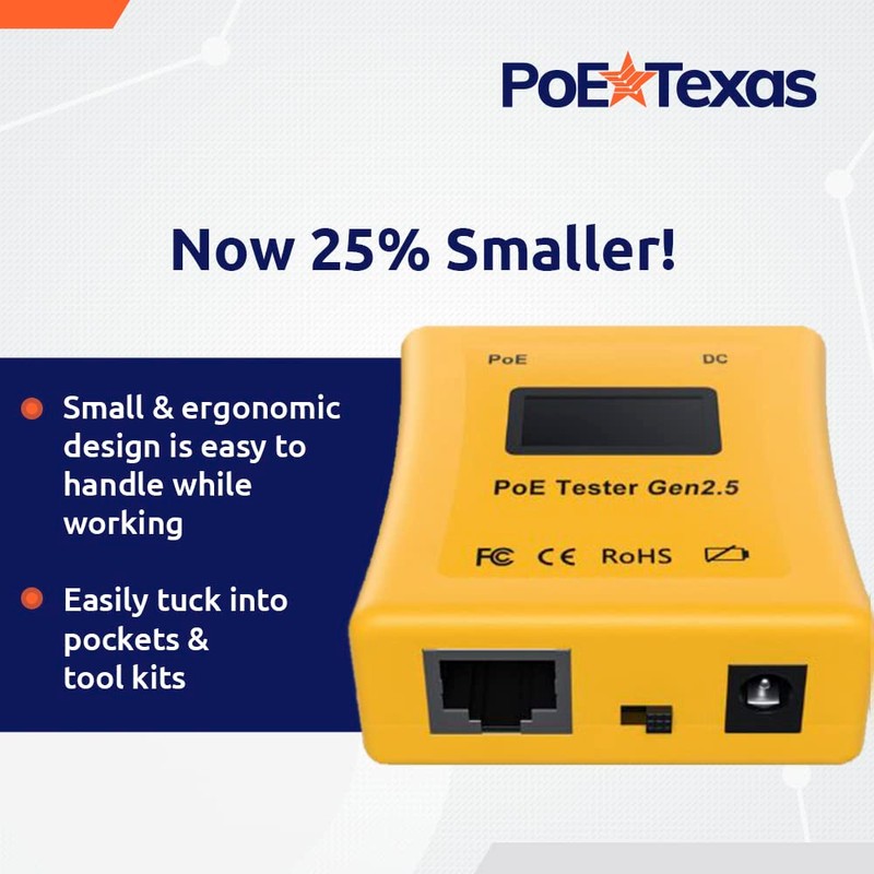 PoE Tester Gen2.5 by PoE Texas - Power Over Ethernet