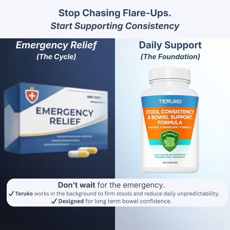 TERUKO Stool Consistency & Bowel Support Formula – 900mg High