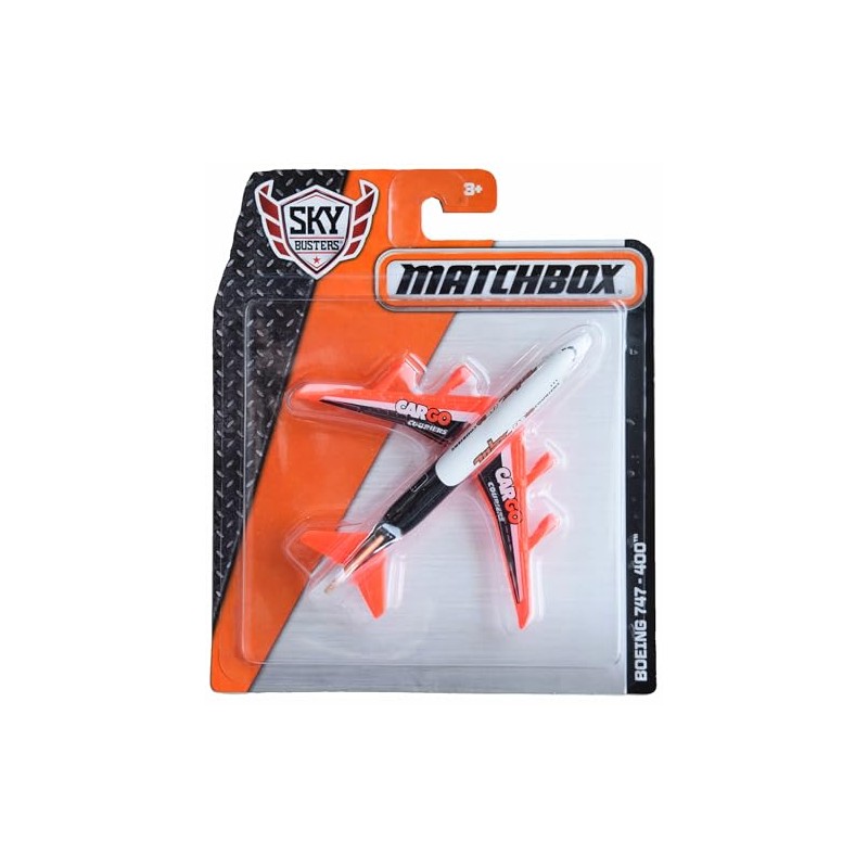 Matchbox Boeing 747 400, Sky Busters Cargo Airplane, Kid, Unisex,