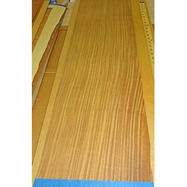 Afrormosia Wood Veneer 9" x 52" raw no Backing 1/42" Thickness Afromosia