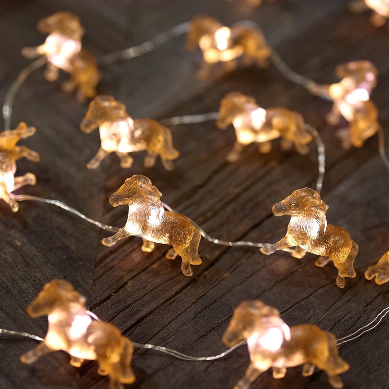 Lindas luces decorativas de hadas, regalos de caballo para mujeres,