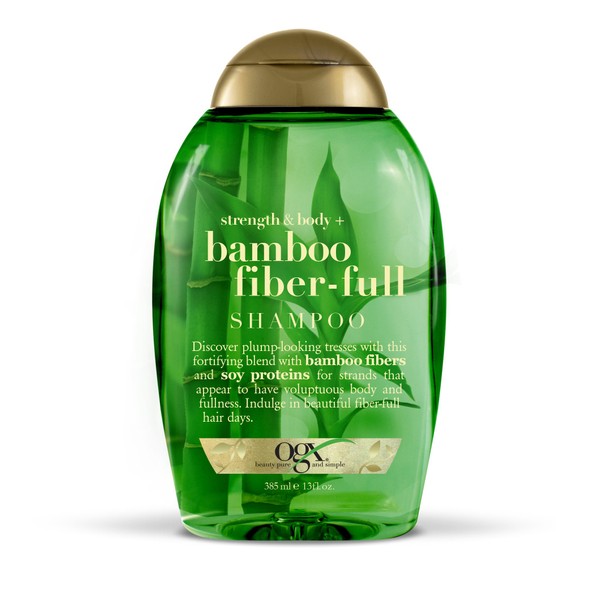 OGX Strength & Body + Bamboo Fiber-Full Shampoo, 13 Ounce
