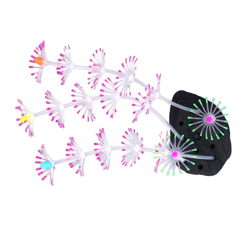 Silicone Glow Fish Tank Decorations Simulation Innovative Landscaping Glowing Artificial