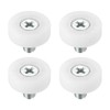 PATIKIL 19mm Drawer Rollers Set of 4 Plastic Drawer Pulley