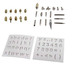 Wood Burning and Soldering Tips Stencil Set 28pc