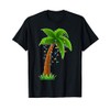 Th Christmas Lights Palm Tree Costume Funny Tropical Xmas T-Shirt