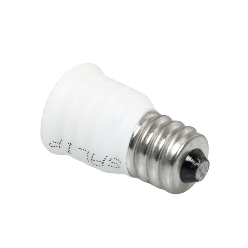SQXBK 8PCS White E12 to E14 Adapter Converter Bulb Converter
