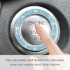 Gasedin Gasedin 2 PCS Car Engine Start Stop Decoration Ring,