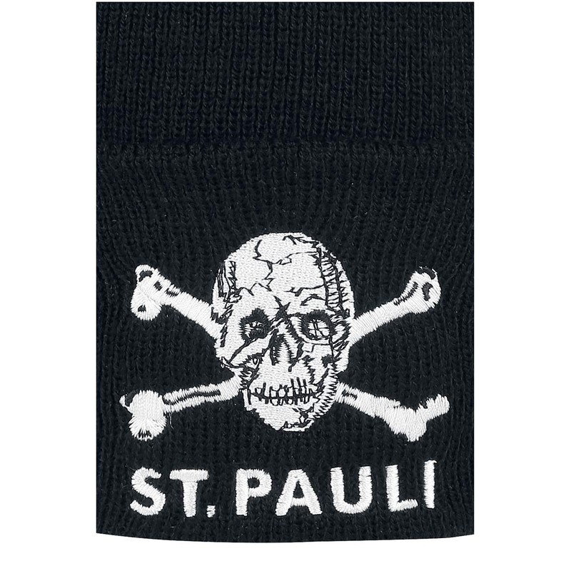 FC St. Pauli Skull Beanie Black
