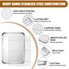 E-far Stainless Steel Baking Sheet with Wire Rack Set, 16”