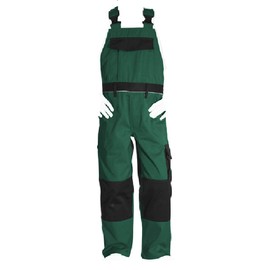 Engelbert Strauss Children's Work Overalls - Green/black, size: 98-104