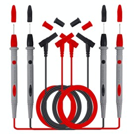 2 Pairs 42" 1000V/20A Black and Red Test Leads