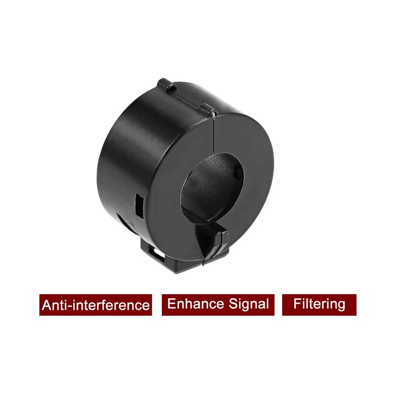 sourcing map Ferrite Core Ring Clip RFI EMI Noise Reduction