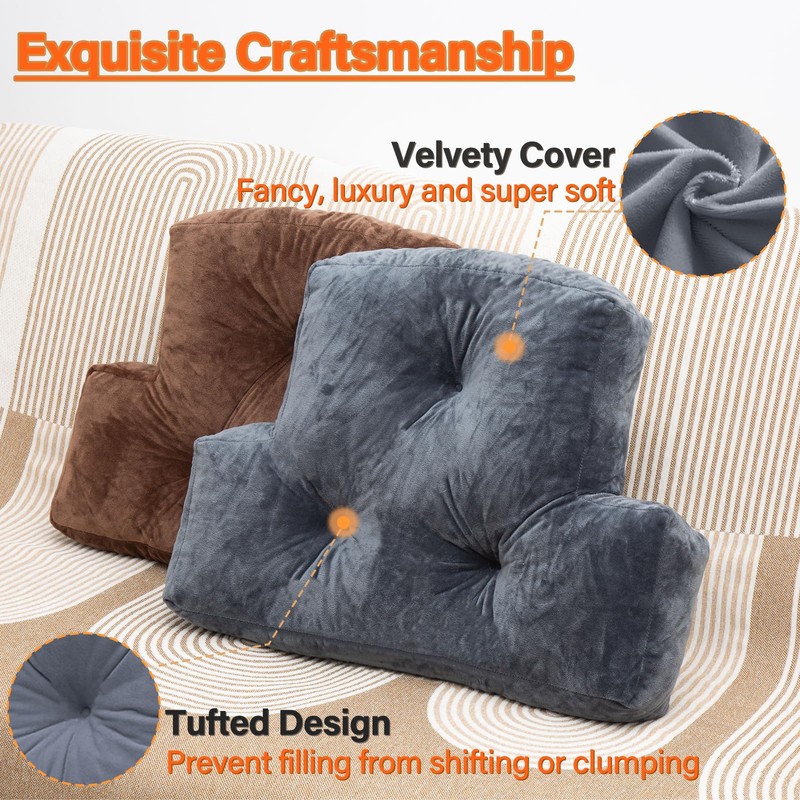 1 MIDDLE ONE Back Pillow for Chair, Memory Foam Lumbar