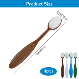 Blending Brushes for Crafts, 4 Pcs Ink Blending Brushes Set Colorful Painting Brushes Background Stencil Brushes Painting Tool for Paper Crafter Cardmaking Stamp Scrapbooking