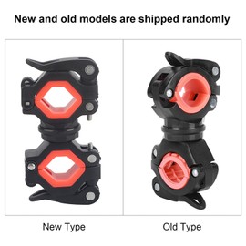 VGEBY 360 Degree Rotatable Bicycle Torch Mount Torch Clip Bike Front Light Fixed Holder Bicycle Equipment (Flashlights Bracket)