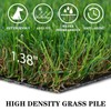 GLOBREEN Easter Thick Artificial Grass Squares Mat, 12" x 12"