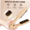 VICASKY Boar Bristle Straightening Comb Wooden Hair Brush for Detangling