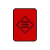 KrazyKraft-Safety Sign,Road Work Ahead,Premium-Grade, Easy Installation, Perfect for Indoor & Outdoor Safety-Vinyl Decals- Car, Trucks, Windows,Laptops (6x4)