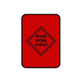 KrazyKraft-Safety Sign,Road Work Ahead,Premium-Grade, Easy Installation, Perfect for Indoor & Outdoor Safety-Vinyl Decals- Car, Trucks, Windows,Laptops (6x4)