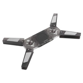 Laptop Cooling Pad, Foldable Gaming Laptop Cooler Stand with 2 Fans and Speaker Stand, LED Blue Light, 5.6CFM-28CFM, 500RPM-2500RPM, USB Power Supply