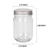 Accguan Mason Jars,Glass Jars With Lids 12 oz,Canning Jars For
