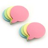 Evergreen Goods 8 Pads Speech-Bubble Shaped Sticky Notes - Pastel