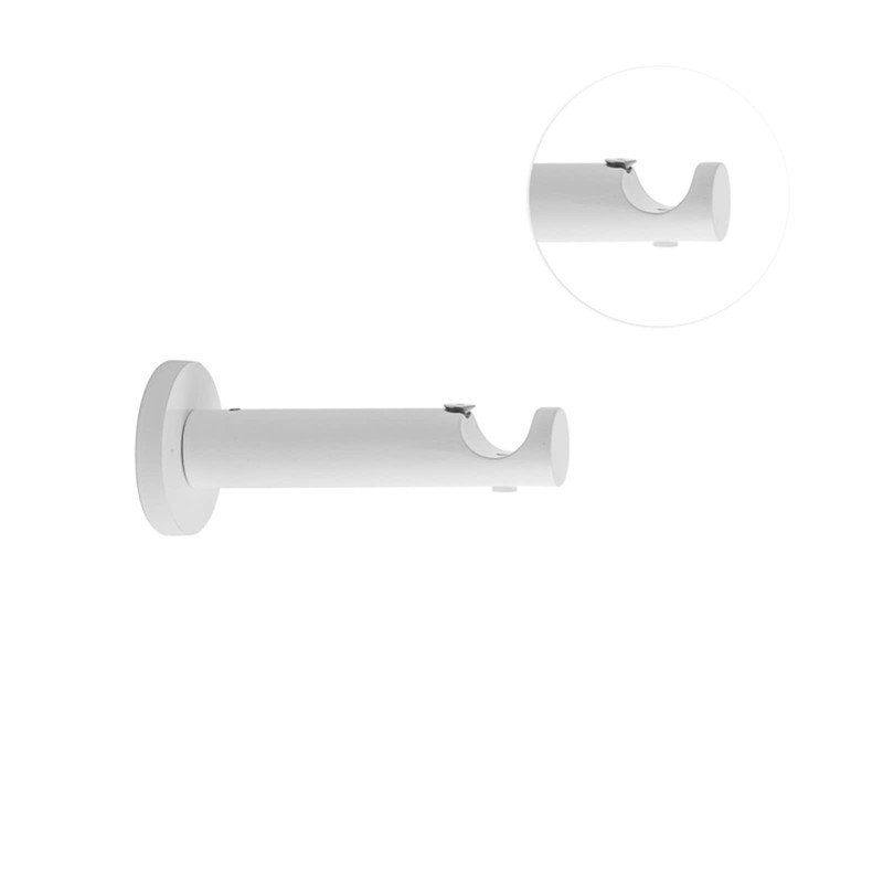 MDEKOR Wall Bracket 1-Track White Glossy P Wall Bracket with