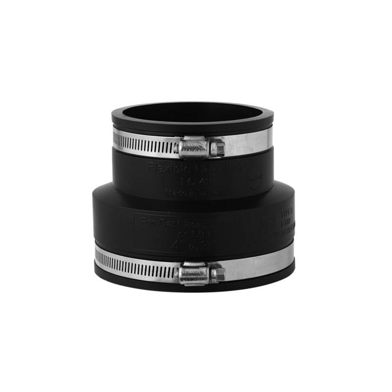 AquaForte PVC Elastomer Flexible Reducing Sleeve 90x63 mm, Extremely Flexible