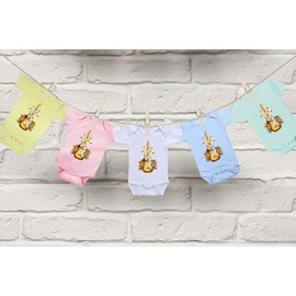 My Daddy Rocks -Cute Music Guitar Themed Infant Baby Bodysuit Onesie & bib Set