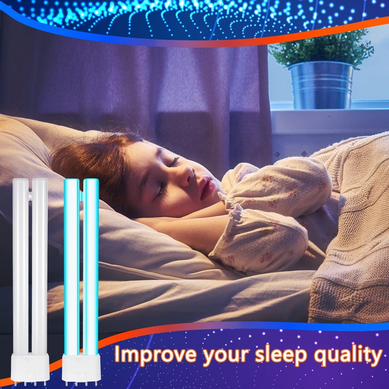 Kittmip 4 Pack 18W Bug Zapper Replacement Bulb, H Shaped