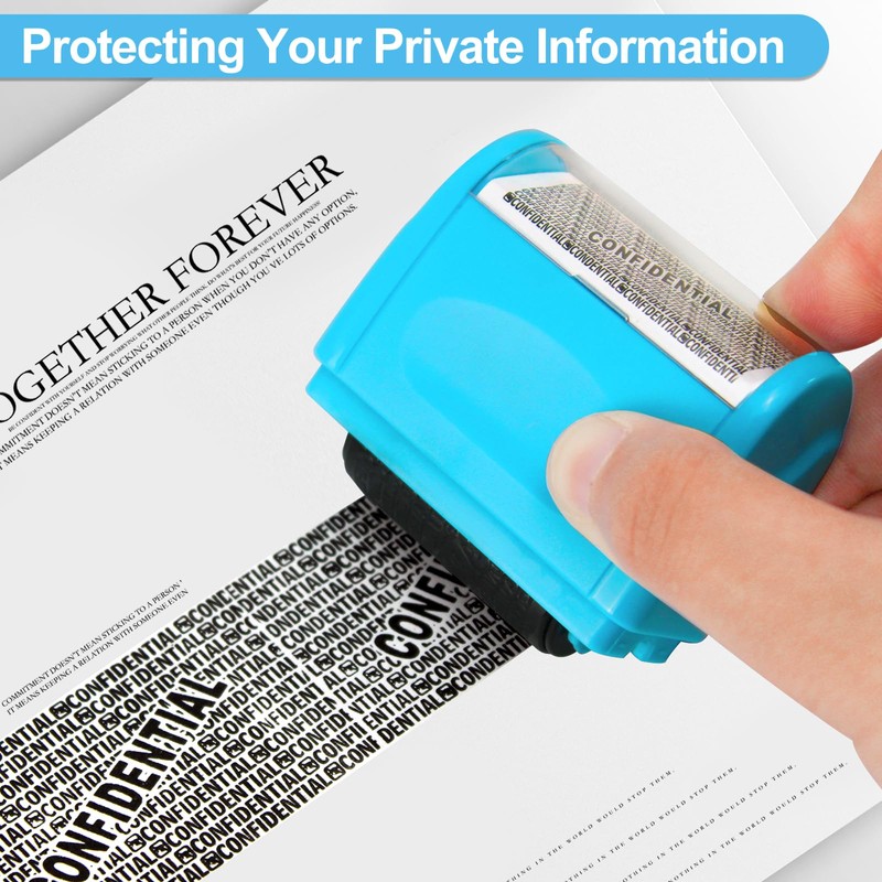 AUXHCYL Confidential Roller Stamp, Identity Theft Rolling Data Defender, Included
