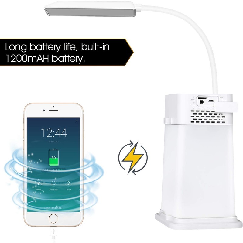 AGM LED Bedside Lamp, 1200 mAh Night Light with Bluetooth