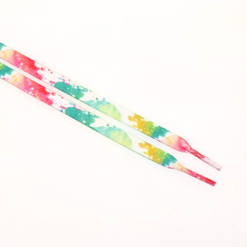 [Teeoff] Flat Printed Athletic Shoelaces Shoe Laces for Sneakers, Multicolor