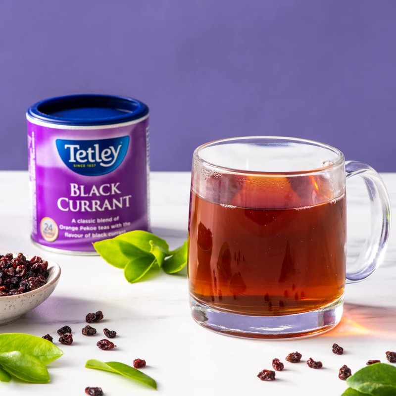 Tetley Tea Black Currant Specialty Tea, 24 Count