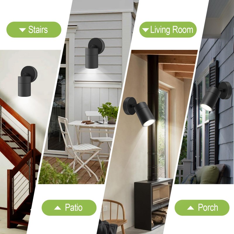 Kerry Outdoor Wall Lights, IP65 Waterproof Outside Lighting Mains Powered,