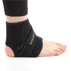Smile Mode Ankle Supporter, Foot Fixation, Protection, Sprains, Painful Exfolios, Achilles Tendon, Mesh, Breathable, Thin, Taping, Sports, Daily Use, Running, Right Feet, Left Feet, Unisex, S, M, L, XL, 1 Piece (Black, XL)