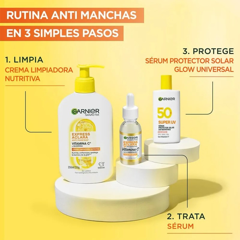 Protector Solar Facial Garnier Super Glow Fps50 40ml
