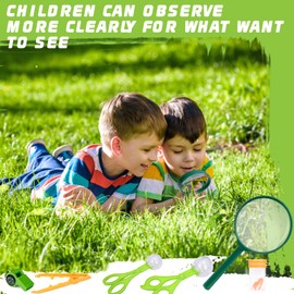LOOPES Explorer Costume Kids Kit,Bug Hunting Kits for Children with Hat,Kids Binoculars,Compass,Outdoor Adventure Bug Collecting Toys for 3+ Year Olds Boys Girls Gifts Hunting&Park Ranger Zoo
