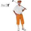 Golf Knickers Orange Microfiber (Plus Fours) for Men - 48"