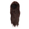 Brown Wig Fashionable Heat Resistant Soft Long Straight Layered Synthetic