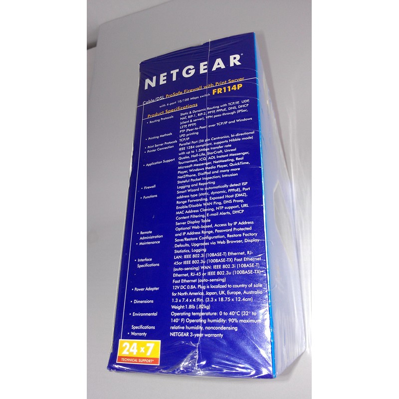 Netgear FR114P Firewall Cable/DSL Router with Print Server