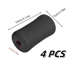 Foam Foot Pads Rollers, 4 pcs Replacement Foam Foot Pads, Weight Bench Leg Extension Curl Attachment for Home Gym Replacement Parts