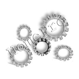 HomePro 1/4 STAINLESS EXTERNAL TOOTH COUNTERSUNK STAR LOCK WASHERS 18-8  SHAKE-PROOF