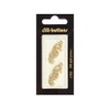 Dill Buttons 1 in. Gold Seahorse Charm #1703 2 pc.
