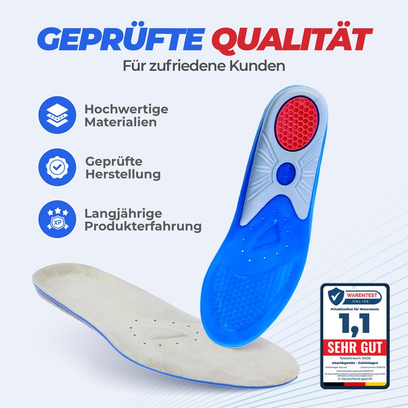 Smart & gentle Action Comfort Premium Gel Insoles for the