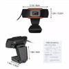 HD Webcam with Microphone, 1080P USB Camera for PC Desktop