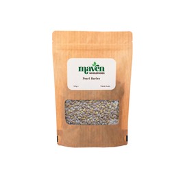Maven Wholefoods Pearl Barley 500g | GMO Free | Vegan | Natural | Source of Protien | High Fibre | No Chemicals | High Plant Protein and Fibre | 100% Whole Grain (500g)