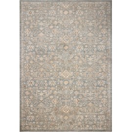 Loloi Chris Loves Julia Palma Collection PLM-05 Blue/Natural 3'-6" x 5'-6" Accent Rug
